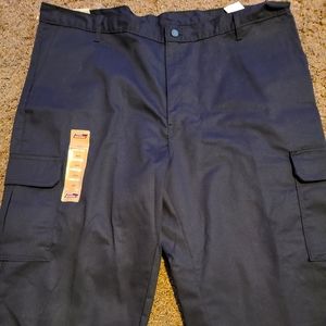 Dickies black cargo stretch relaxed fit pants 44x32